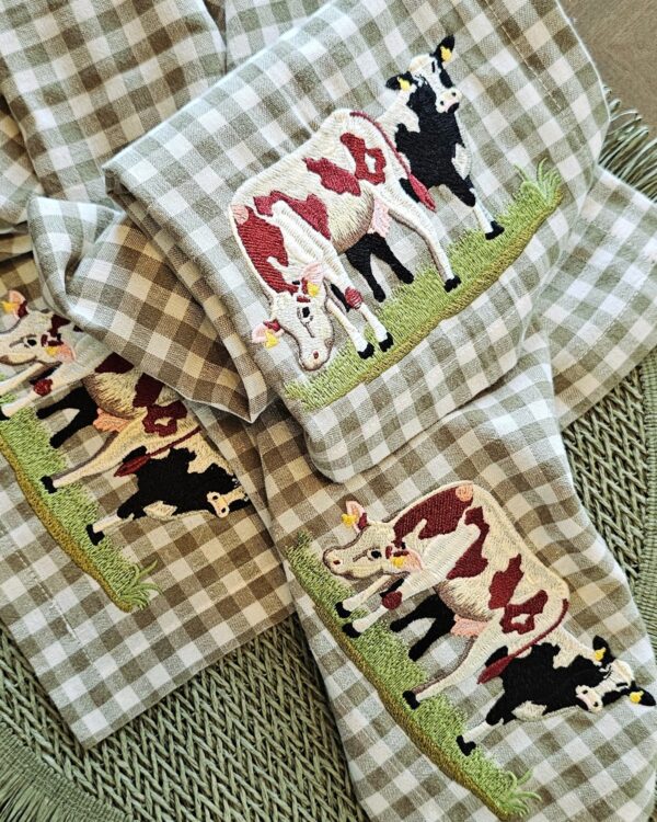 vacasalgodon4 Colección Vacas Algodón - 4 piezas