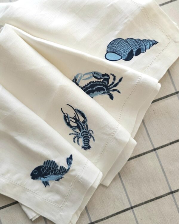 mar2 Colección Mediterráneo Lino - 4 piezas